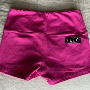 Hot Pink FLEO Bounce High Rise Shorts, size S
